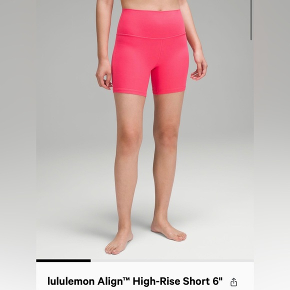 lululemon athletica Shorts Lululemon High Rise Align 6 Short In Lip